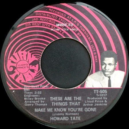 Howard Tate - That's What Happens / These Are The Things That Make Me Know You're Gone side B