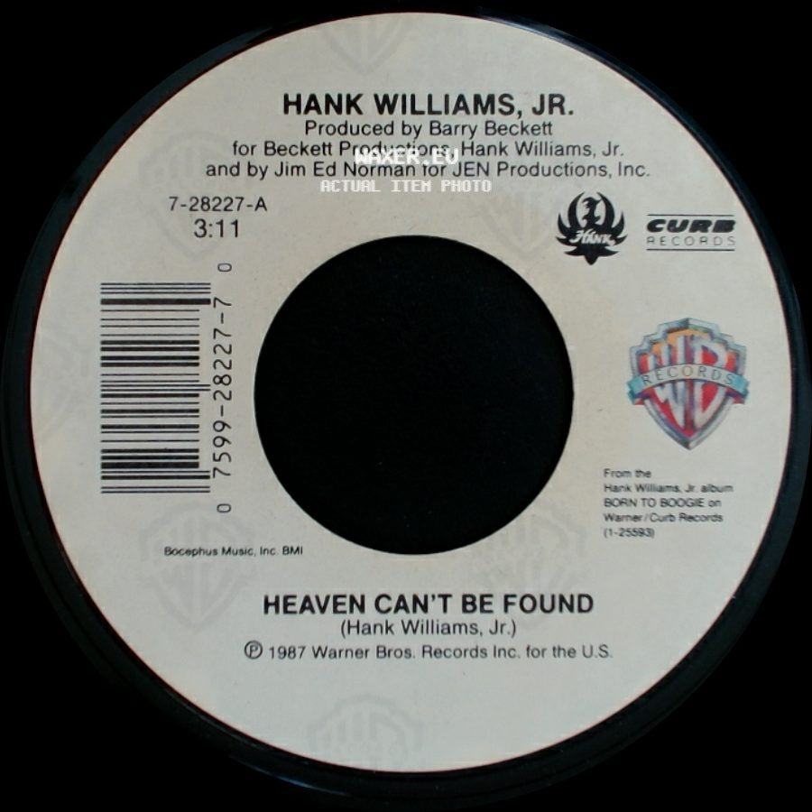 Hank Williams, Jr. - The Doctor's Song / Heaven Can't Be Found side B