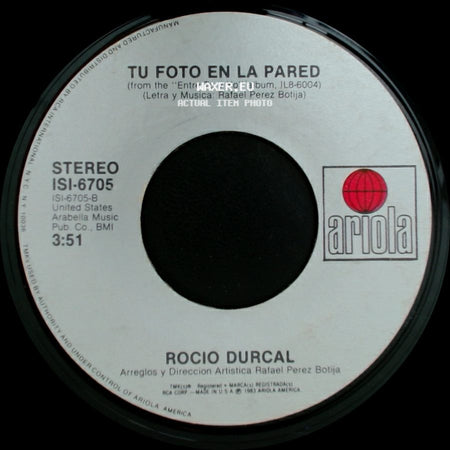 Rocio Durcal - Amor No, Gracias / Tu Foto En La Pared side B