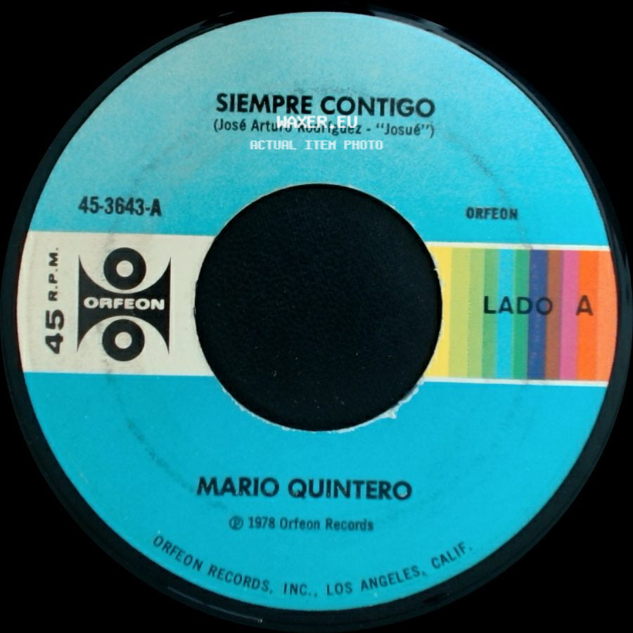 Mario Quintero - Siempre Contigo / El Soñador side A