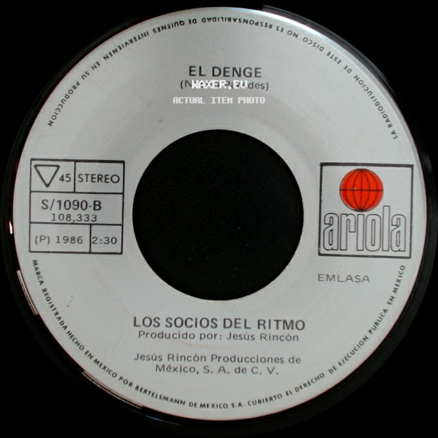 Los Socios Del Ritmo - Pasion Tropical / El Denge side B