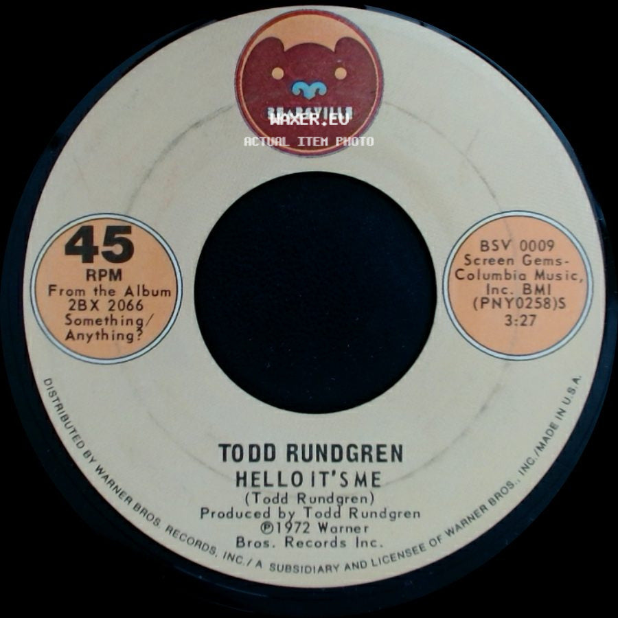 Todd Rundgren - Hello It's Me / Cold Morning Light side A