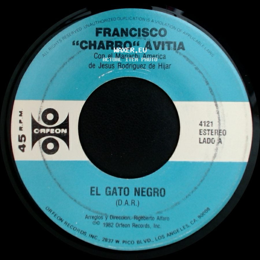 Francisco "Charro" Avitia - El Gato Negro / La Chancla side A