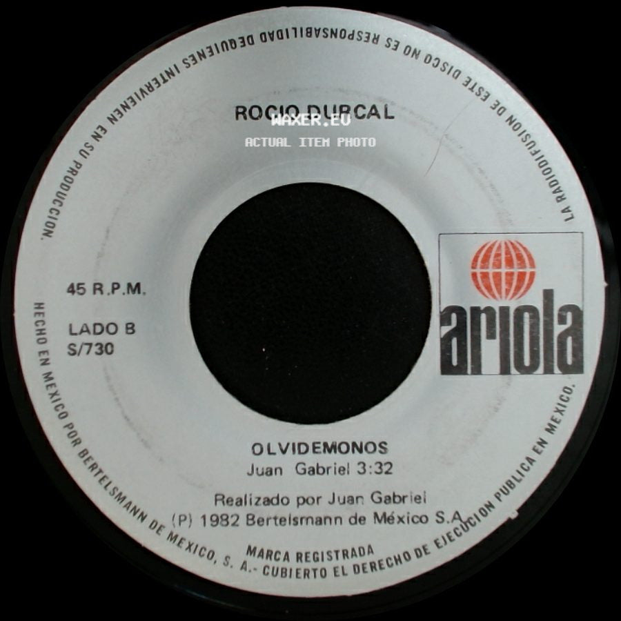 Rocio Durcal - Tu Que Fuiste / Olvidemonos side B