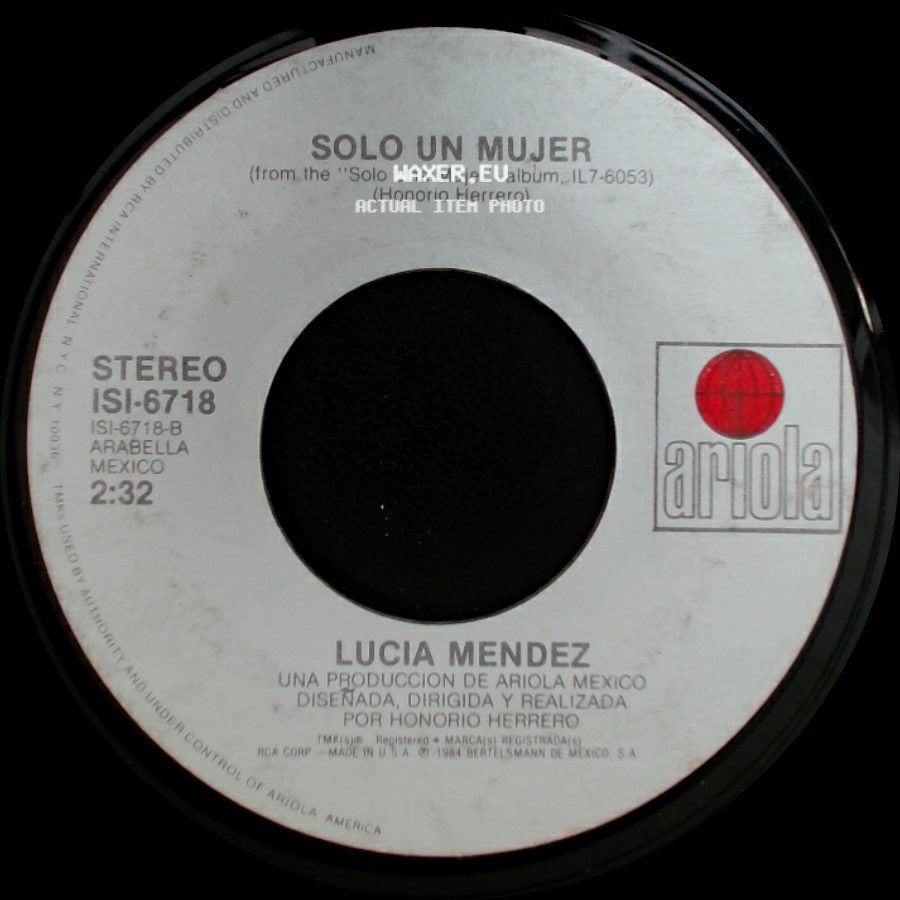 Lucia Mendez - Corazon De Piedra / Solo Un Mujer side B