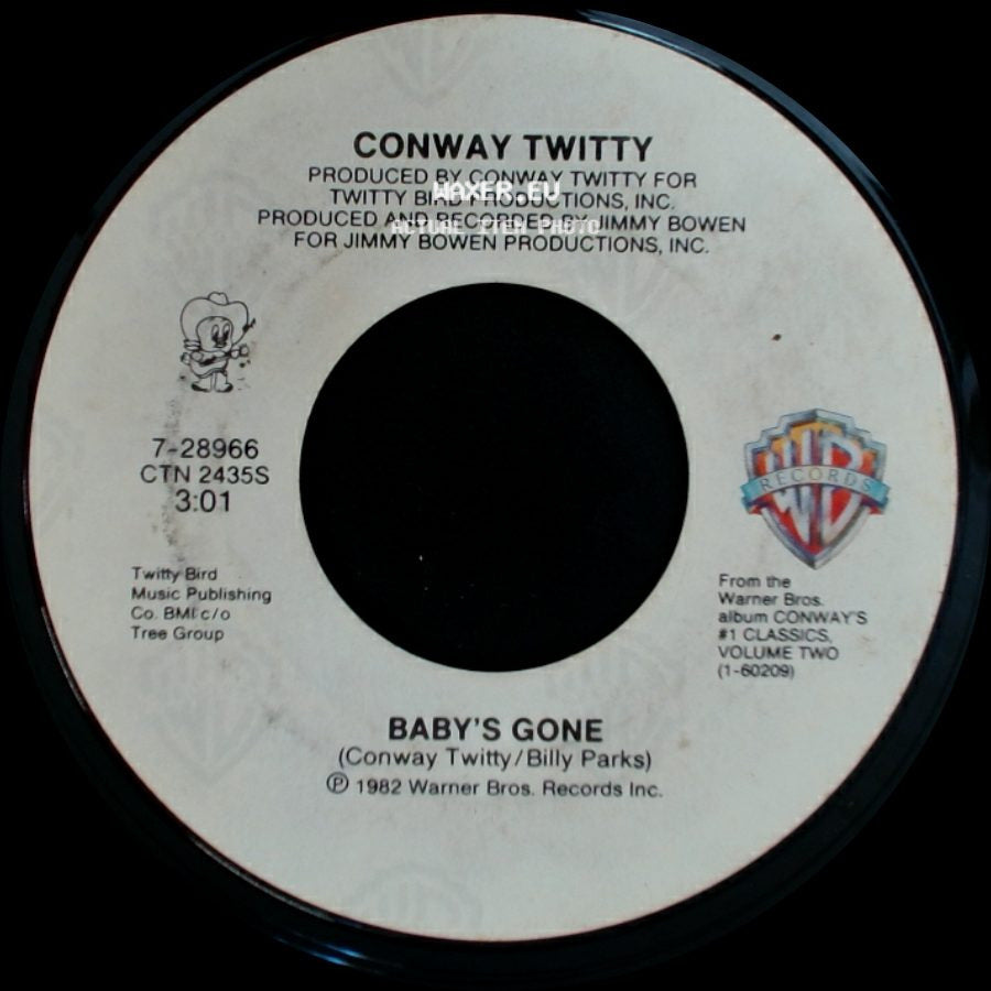 Conway Twitty - Baby's Gone / Between Blue Eyes And Jeans side A