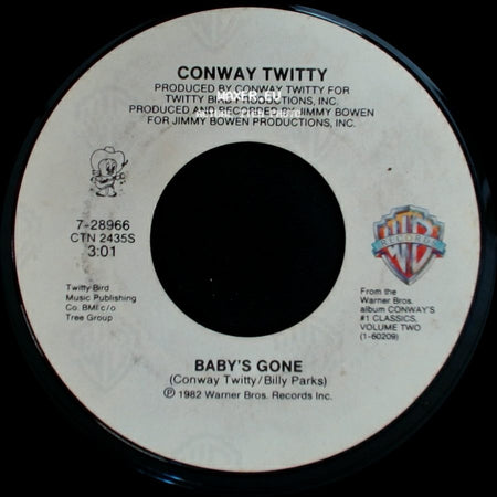 Conway Twitty - Baby's Gone / Between Blue Eyes And Jeans side A