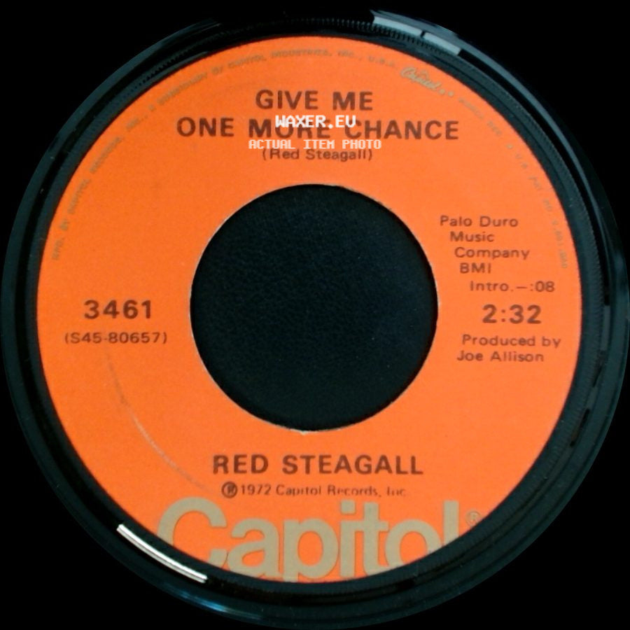 Red Steagall - Give Me One More Chance / Somewhere, My Love side A
