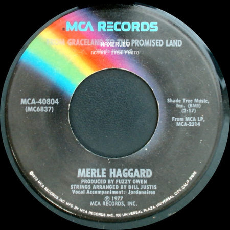 Merle Haggard - From Graceland To The Promised Land / Are You Lonesome Tonight side A