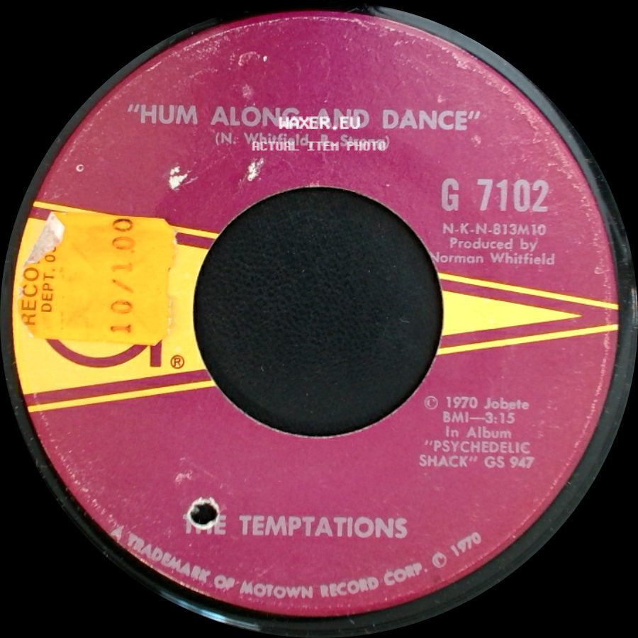 The Temptations - Ungena Za Ulimwengu (Unite The World) / Hum Along And Dance side B