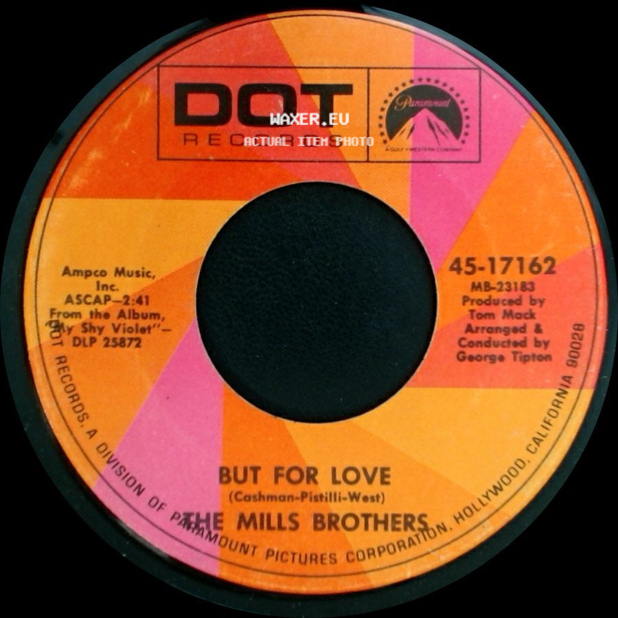 The Mills Brothers - The Ol' Race Track / But For Love side B
