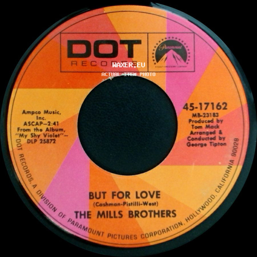 The Mills Brothers - The Ol' Race Track / But For Love side B