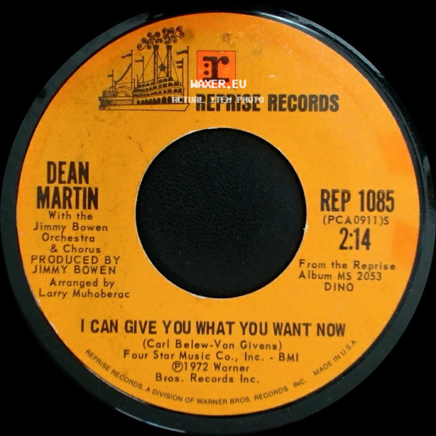 Dean Martin / Dean Martin With The Jimmy Bowen Orchestra & Chorus - Guess Who / I Can Give You What You Want Now side B