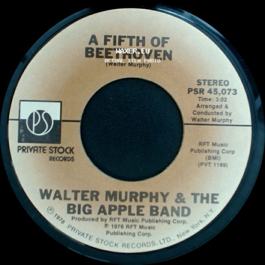 Walter Murphy & The Big Apple Band - California Strut / A Fifth Of Beethoven side B