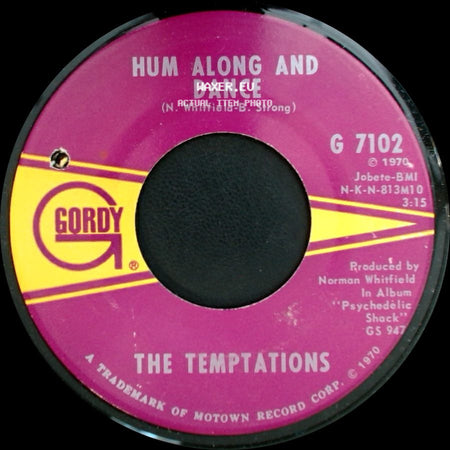 The Temptations - Hum Along And Dance / Ungena Za Umoja (Unite The World) side A