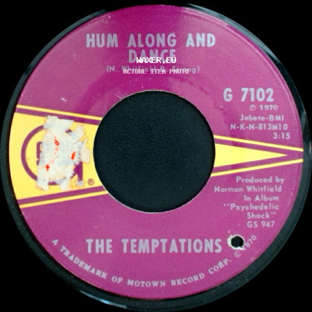 The Temptations - Ungena Za Ulimwengu (Unite The World) / Hum Along And Dance side B