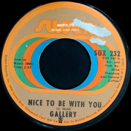 Gallery - Ginger Haired Man / Nice To Be With You side B