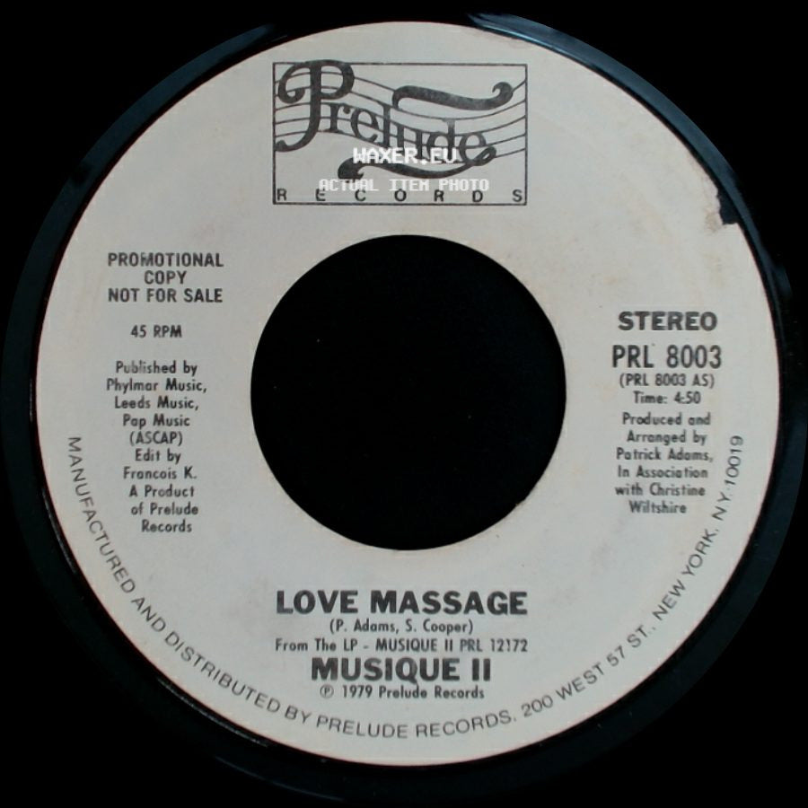 Musique Ii - Number One / Love Massage side B