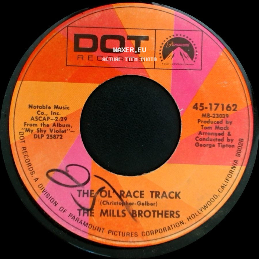 The Mills Brothers - The Ol Race Track / The Olrace Track side B