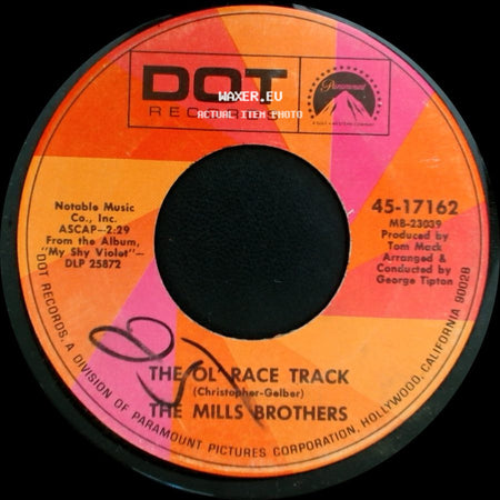 The Mills Brothers - The Ol Race Track / The Olrace Track side B