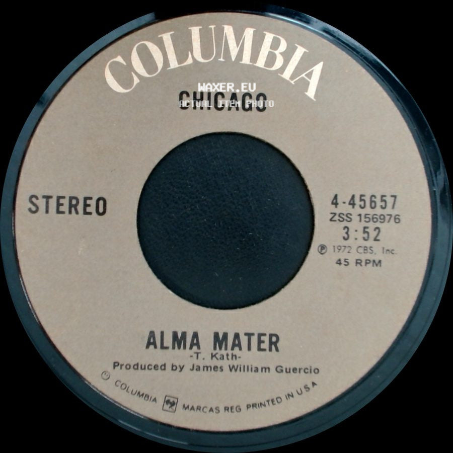 Chicago - Saturday In The Park / Alma Mater side B