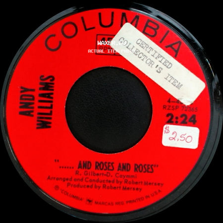 Andy Williams - My Carousel / "...... And Roses And Roses" side B