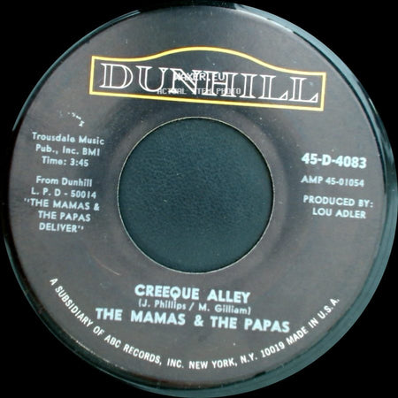The Mamas & The Papas - Creeque Alley / Did You Ever Want To Cry side A