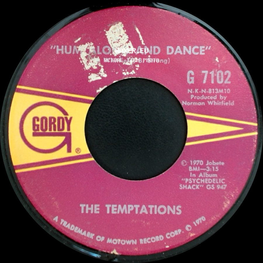 The Temptations - Ungena Za Ulimwengu (Unite The World) / Hum Along And Dance side B