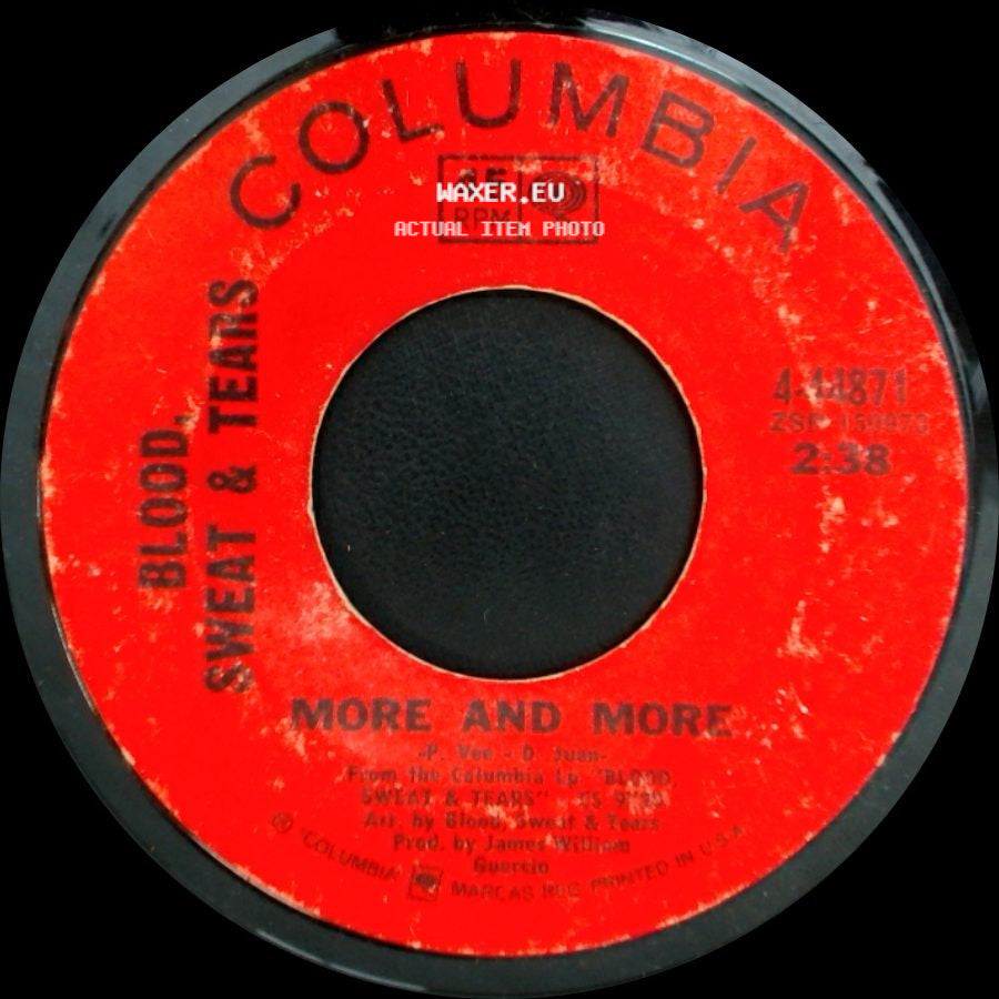 Blood, Sweat & Tears - More And More / Spinning Wheel side A