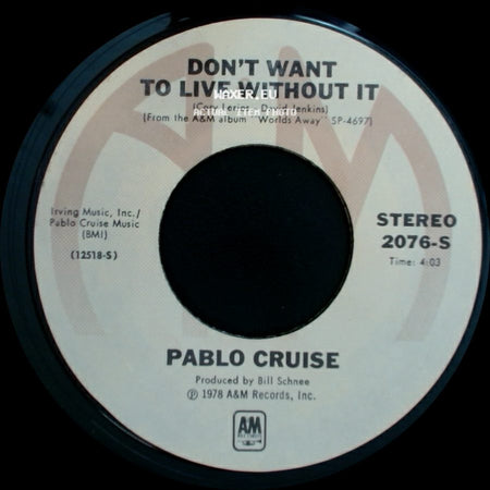 Pablo Cruise - Raging Fire / Don't Want To Live Without It side B