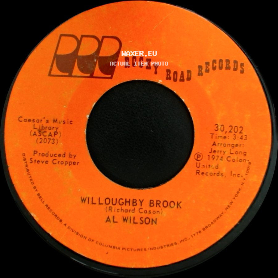 Al Wilson - Medley: I Won't Last A Day Without You / Let Me Be The One / Willoughby Brook side B