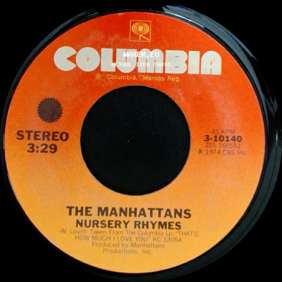 The Manhattans - Hurt / Nursery Rhymes side B