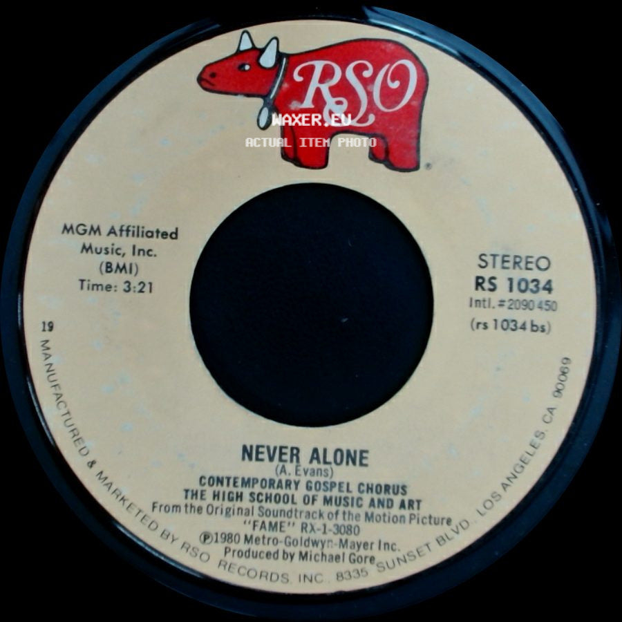 Contemporary Gospel Chorus / Irene Cara - Never Alone / Fame side A