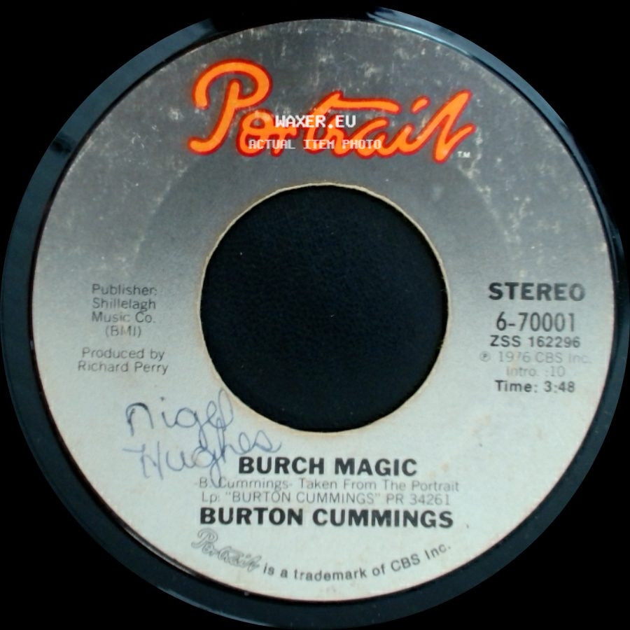 Burton Cummings - Burch Magic / Stand Tall side A