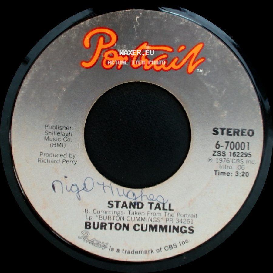Burton Cummings - Burch Magic / Stand Tall side B