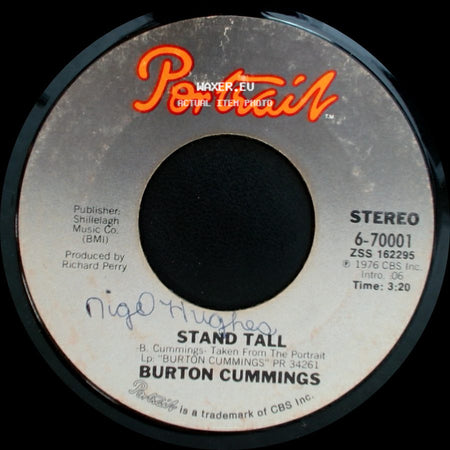 Burton Cummings - Burch Magic / Stand Tall side B