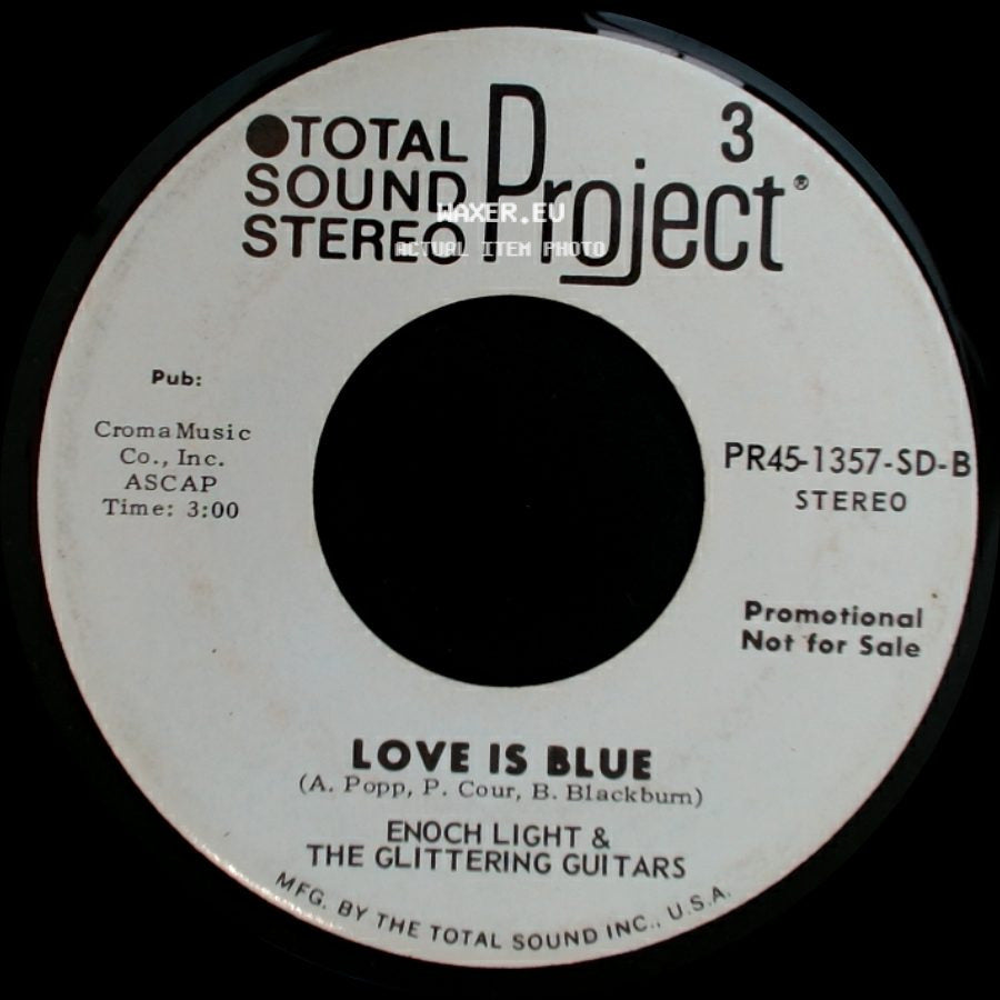 Enoch Light & The Glittering Guitars - Love Is Blue / Love Is Blue side B