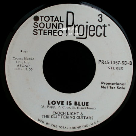 Enoch Light & The Glittering Guitars - Love Is Blue / Love Is Blue side B