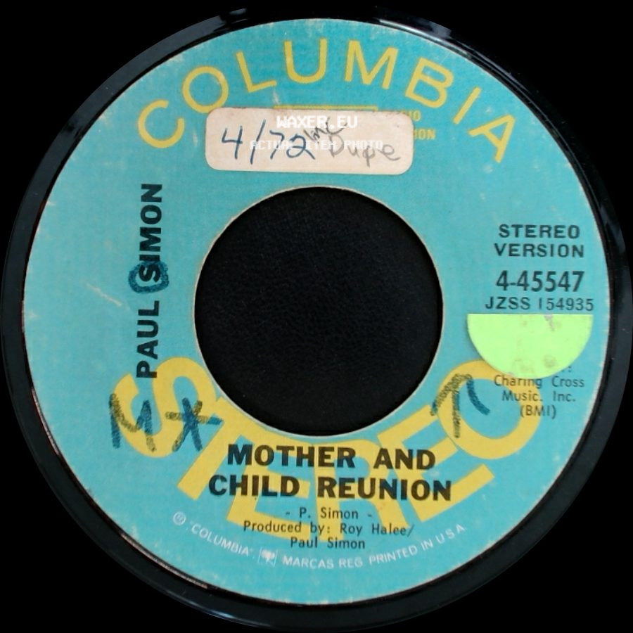 Paul Simon - Mother And Child Reunion / Mother And Child Reunion side B