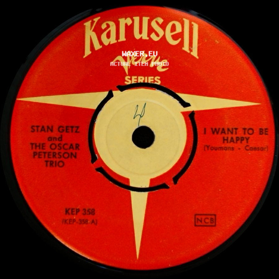Stan Getz And The Oscar Peterson Trio - I Want To Be Happy / Pennies From Heaven side A