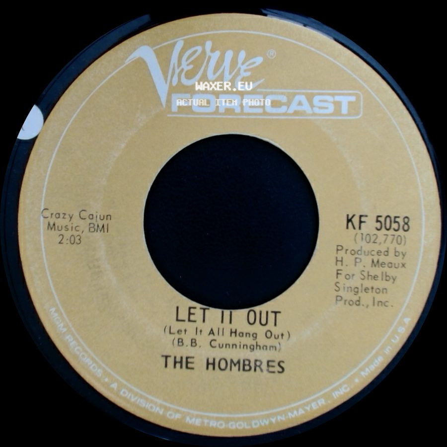 The Hombres - Go Girl, Go / Let It Out side B