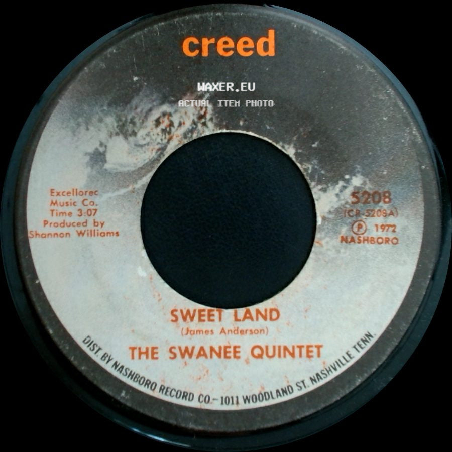 The Swanee Quintet - Sweet Land / Jesus Keep Me Near The Cross side A