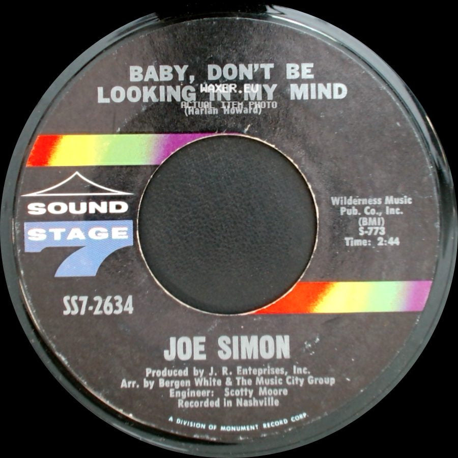 Joe Simon - Don't Let Me Lose The Feeling / Baby, Don't Be Looking In My Mind side B