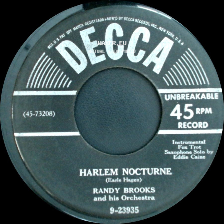 Randy Brooks And His Orchestra - A Night At The Deuces / Harlem Nocturne side B