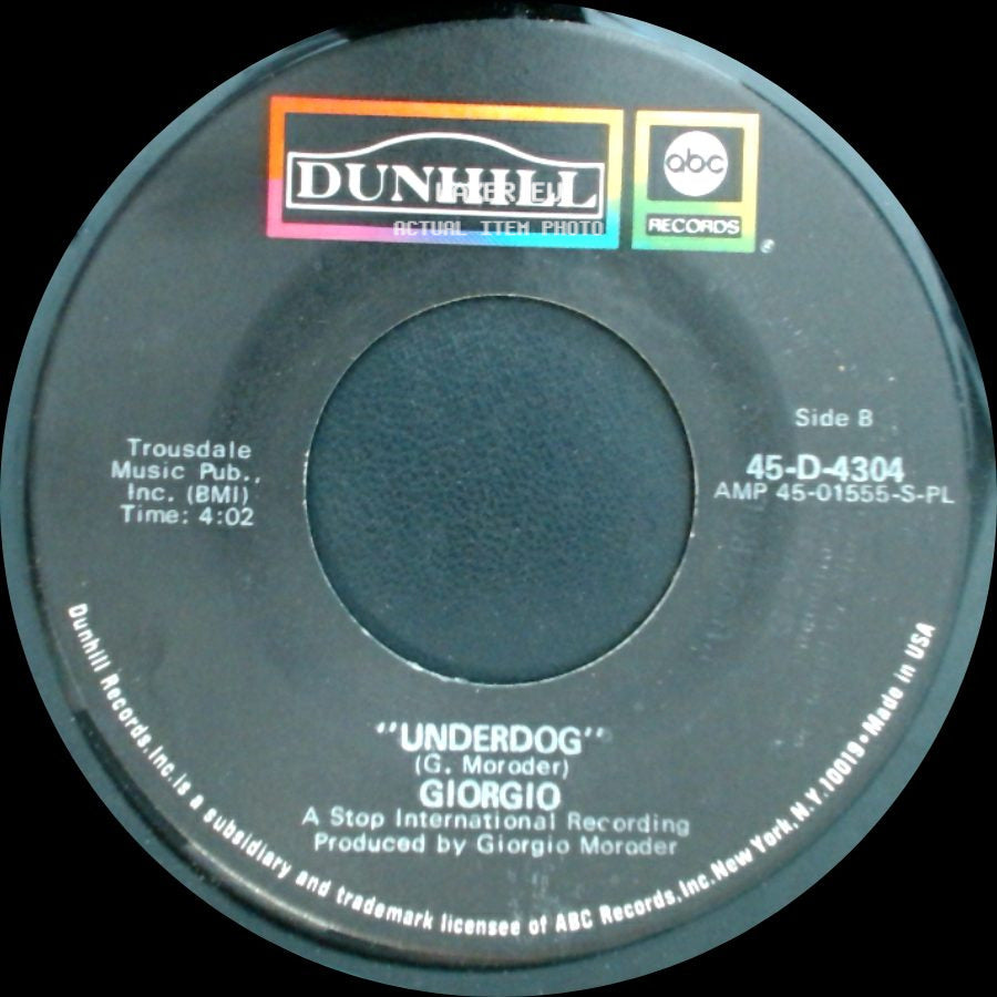 Giorgio - Son Of My Father / Underdog side B