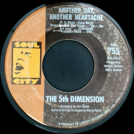The 5Th Dimension - Rosecrans Blvd. / Another Day, Another Heartache side B