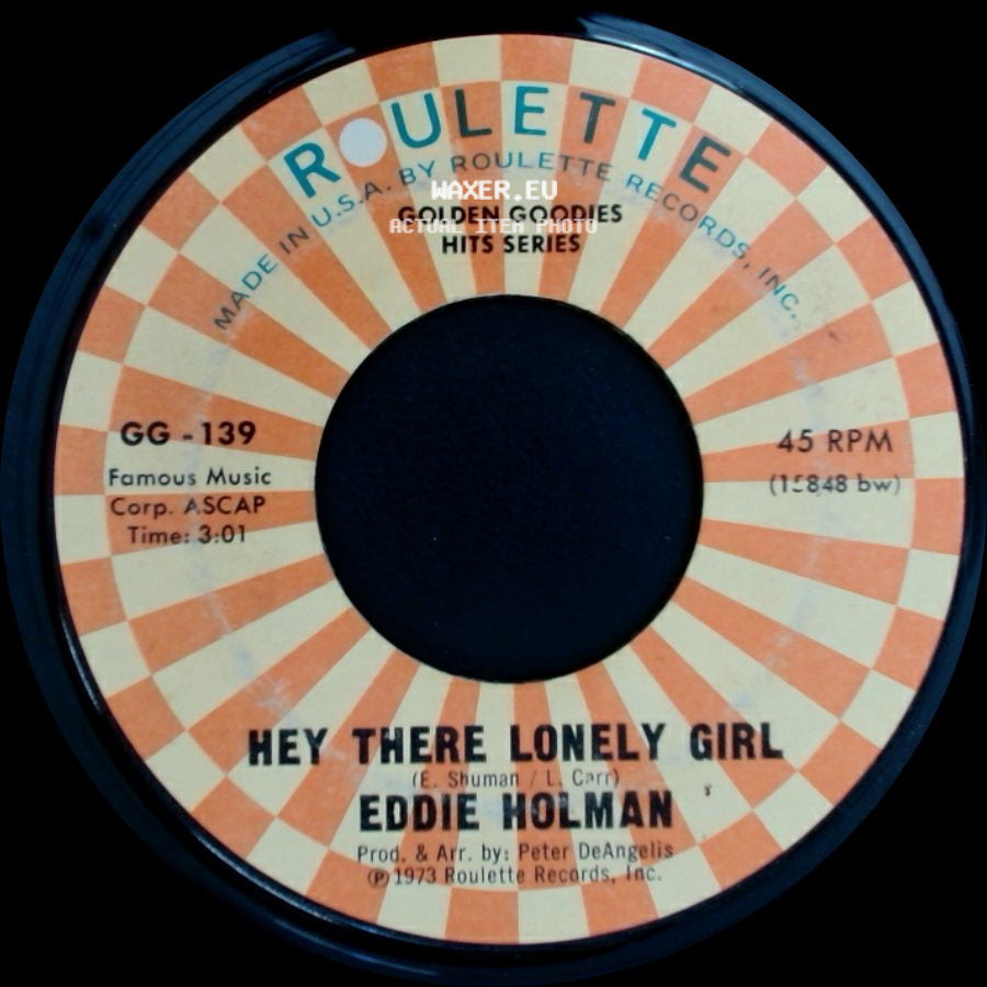 Eddie Holman / Tyrone Davis - Hey There Lonely Girl / Can I Change My Mind side A