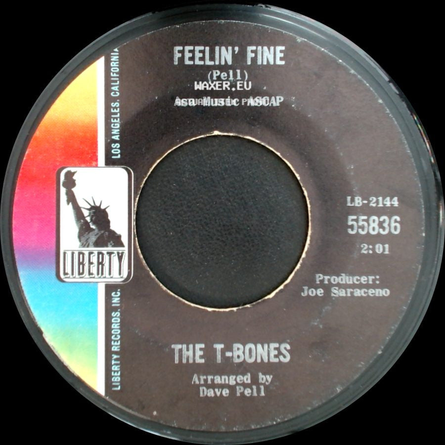 The T-Bones - No Matter What Shape (Your Stomach's In) / Feelin' Fine side B