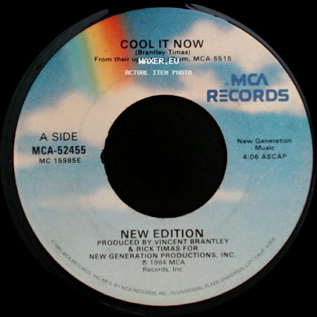 New Edition - Cool It Now / Cool It Now (Sing Along Version) side A
