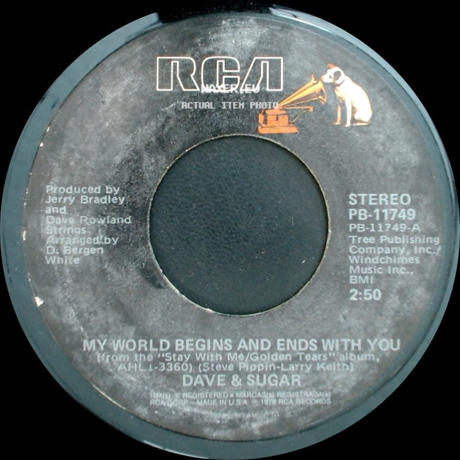 Dave & Sugar - Why Did You Have To Be So Good / My World Begins And Ends With You side B